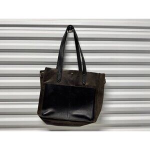 Women Business Shoulder bag Genuine Leather Everyday Purse Black & Brown